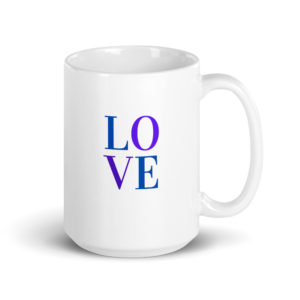 Love Blue & Purple - 11 oz & 15 oz Mugs