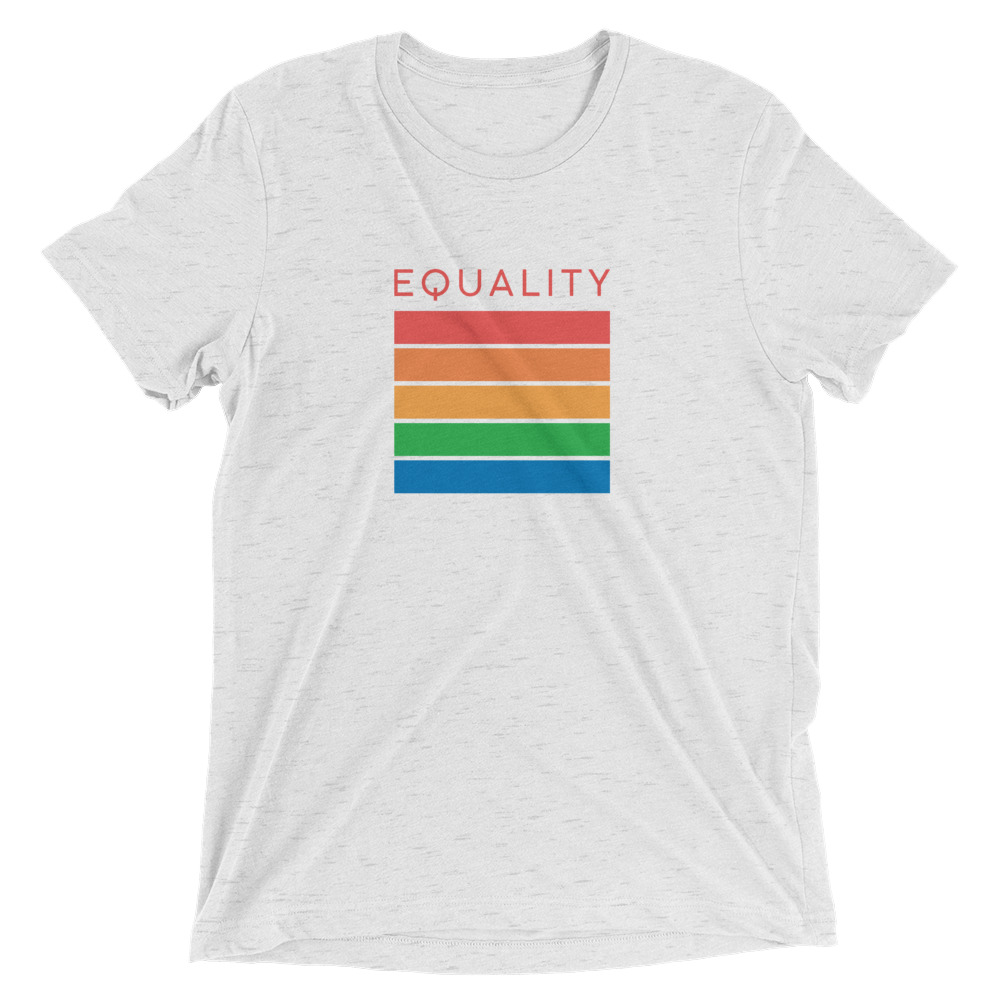 equality t shirt rainbow